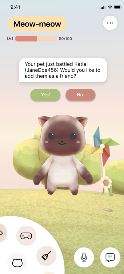 Post-battle friend request